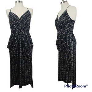 BCBGeneration Print Midi Strappy Jersey Dress w Pockets